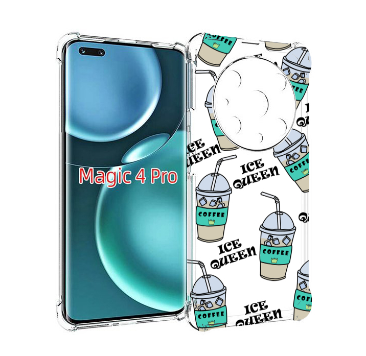 

Чехол MyPads кофе-с-льдом для Honor Magic4 Pro, Прозрачный, Tocco