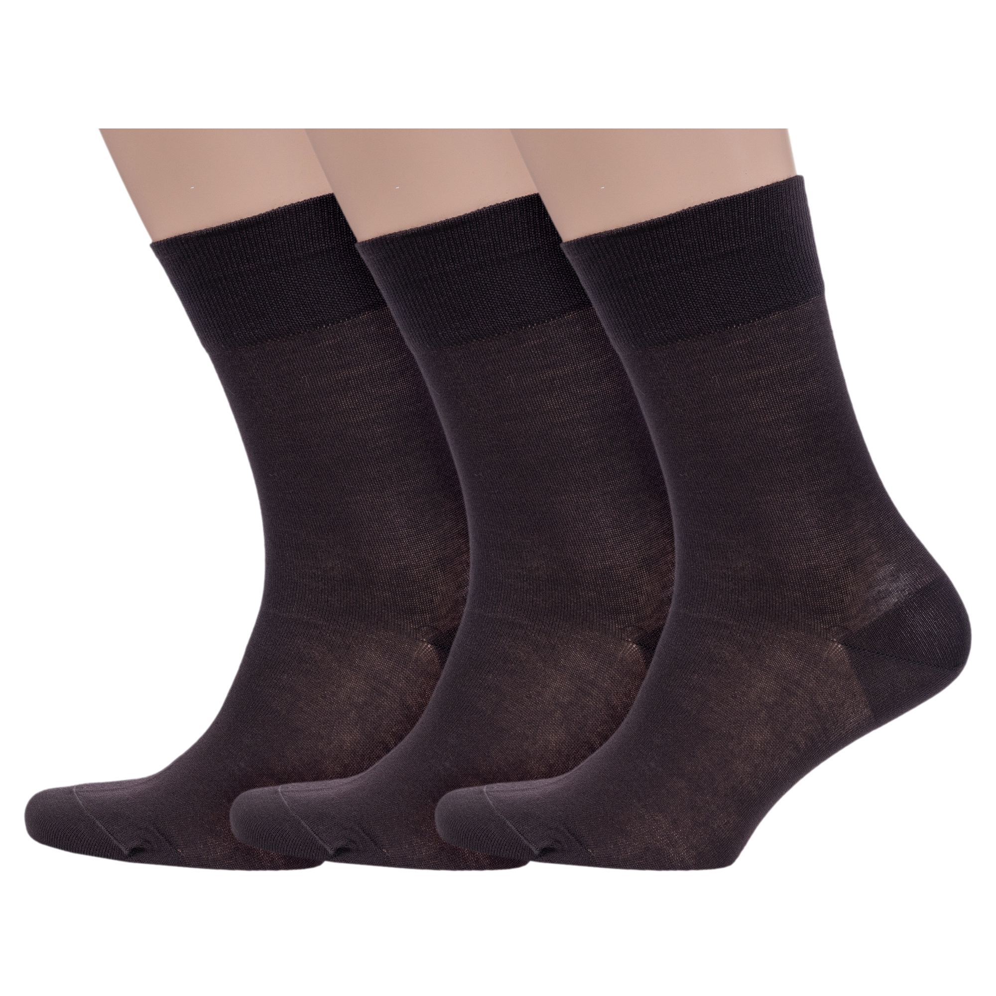 

Комплект носков мужских Grinston socks 3-15D1 коричневых 29, Коричневый, 3-15D1