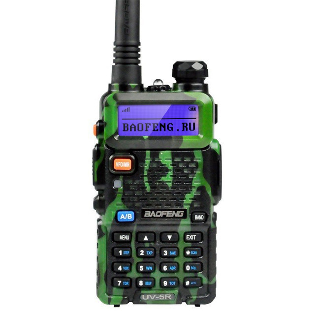 фото Портативная рация baofeng uv-5r, камуфляжная (радиус до 10 км)