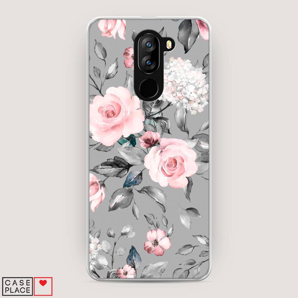 

Чехол Awog "Розы на сером" для Doogee X60L, 220550-8