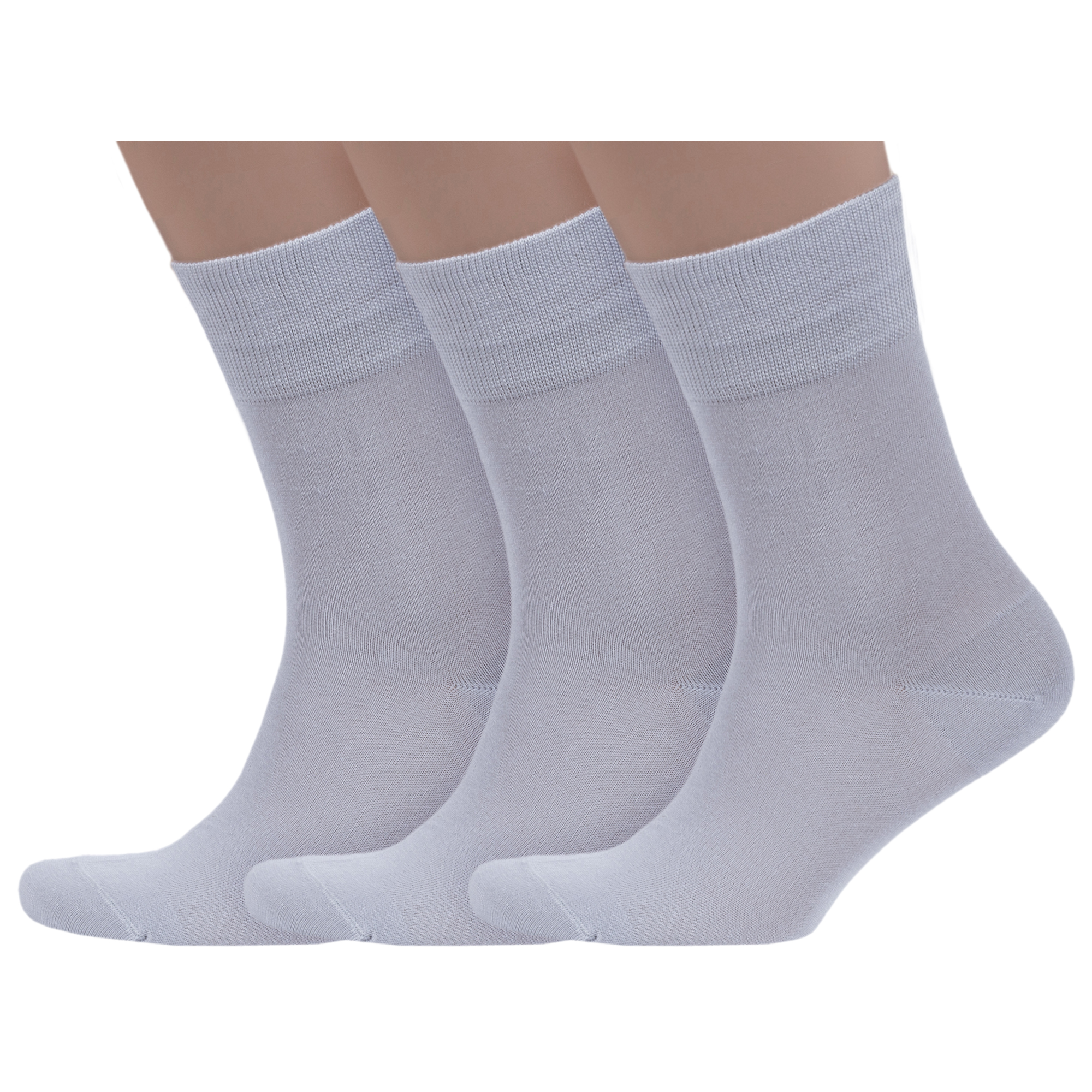 

Комплект носков мужских Grinston socks 3-15D1 серых 25, Серый, 3-15D1