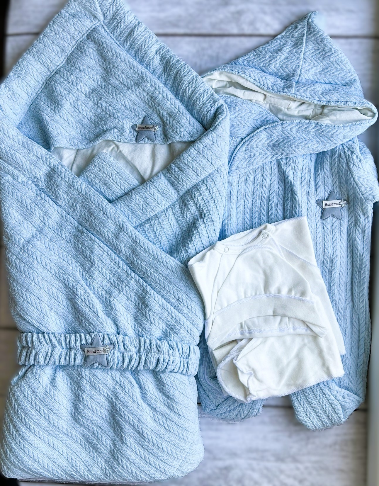 

Комплект на выписку детский Белоснежка, голубой, 62, Белоснежка