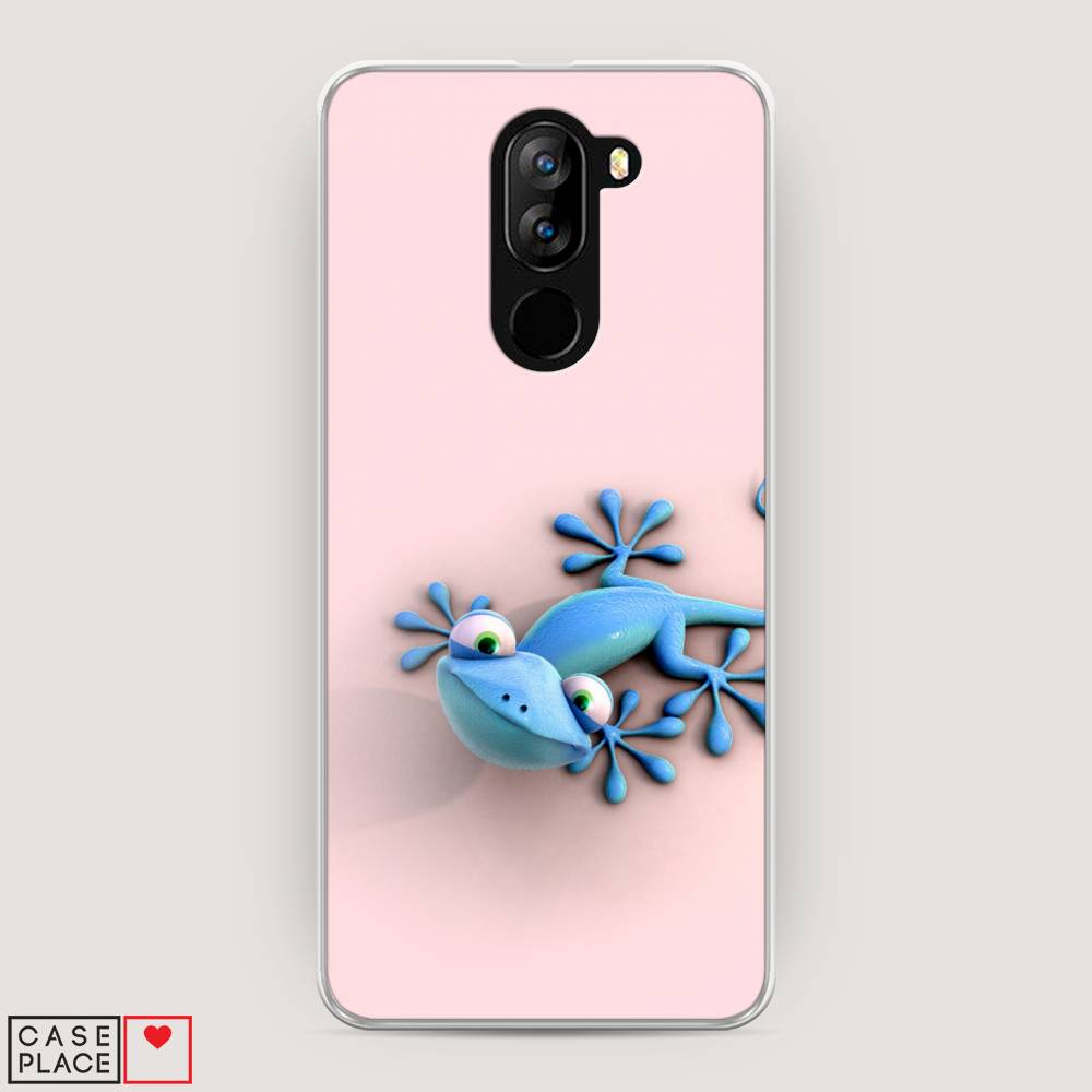 

Чехол Awog на Doogee X60L / Дуги X60L "Голубая ящерка", Разноцветный, 220550-2