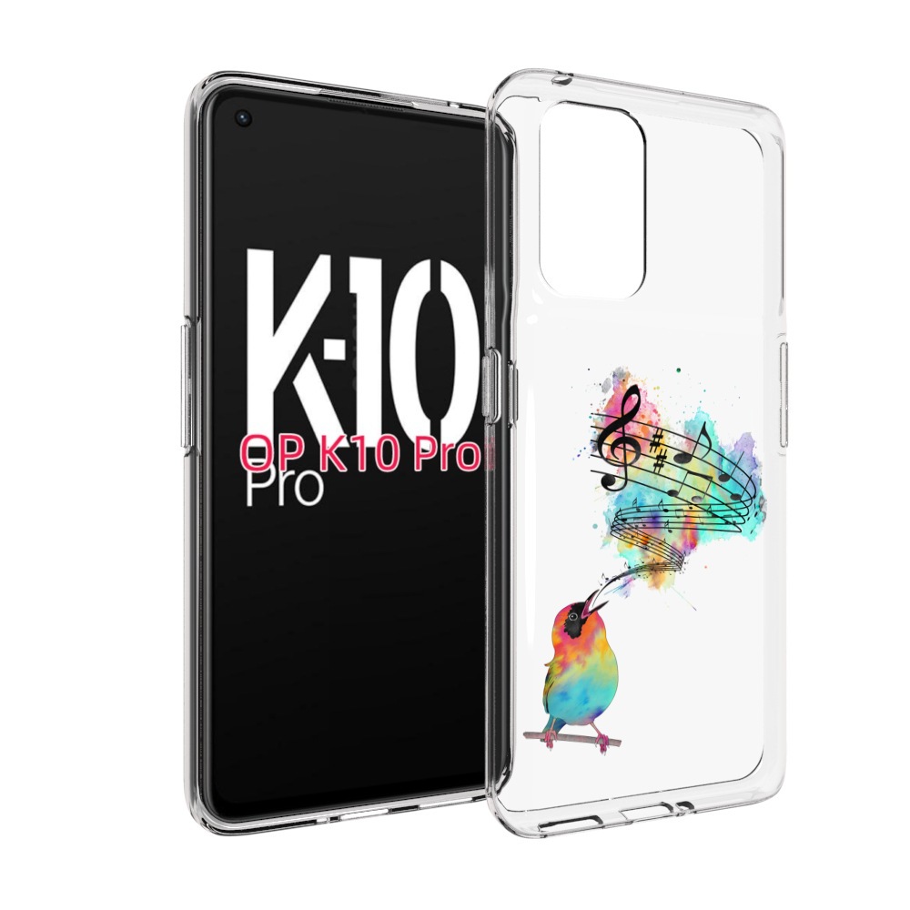 

Чехол MyPads певчая птичка для OPPO K10 Pro, Прозрачный, Tocco