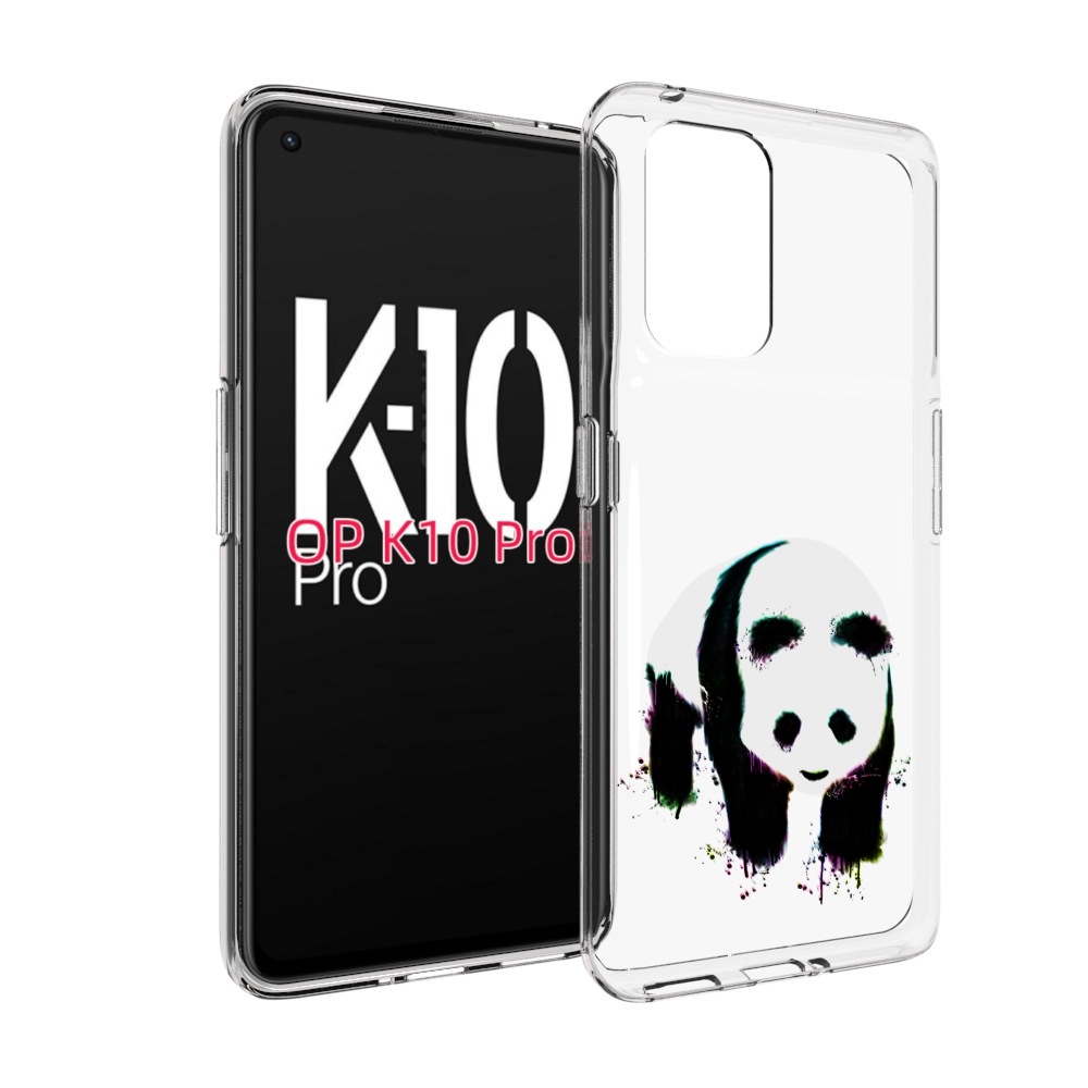 

Чехол MyPads панда в акварели для OPPO K10 Pro, Прозрачный, Tocco
