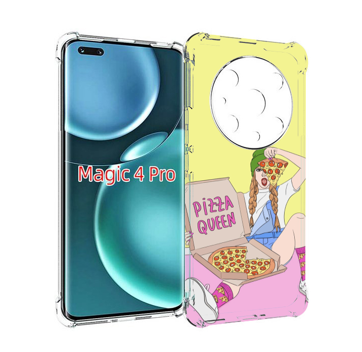 

Чехол MyPads королева-пиццы женский для Honor Magic4 Pro, Прозрачный, Tocco
