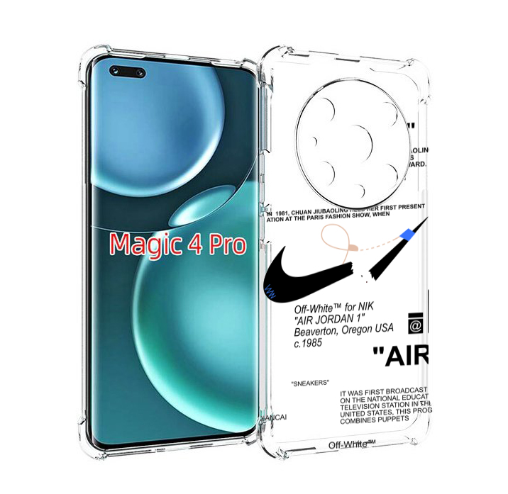 

Чехол MyPads коллаборация-найк для Honor Magic4 Pro, Прозрачный, Tocco