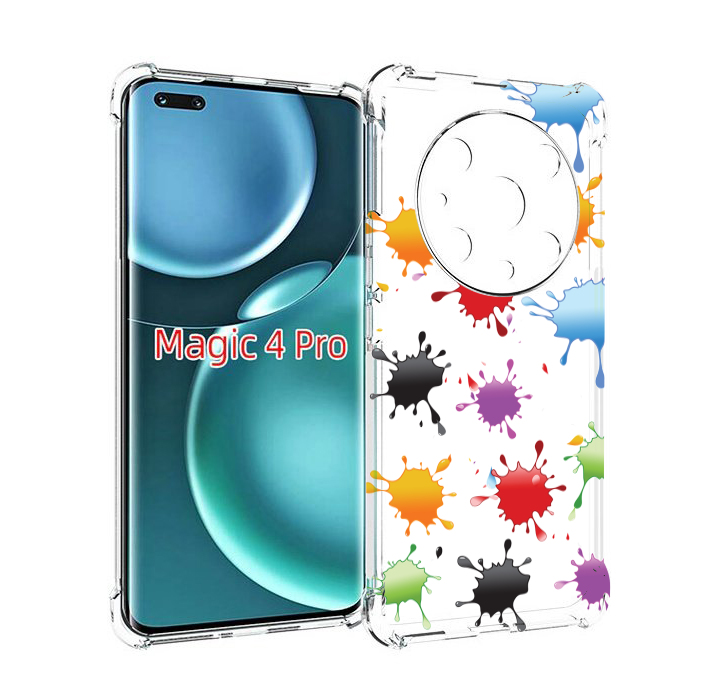 

Чехол MyPads кляксы для Honor Magic4 Pro, Прозрачный, Tocco