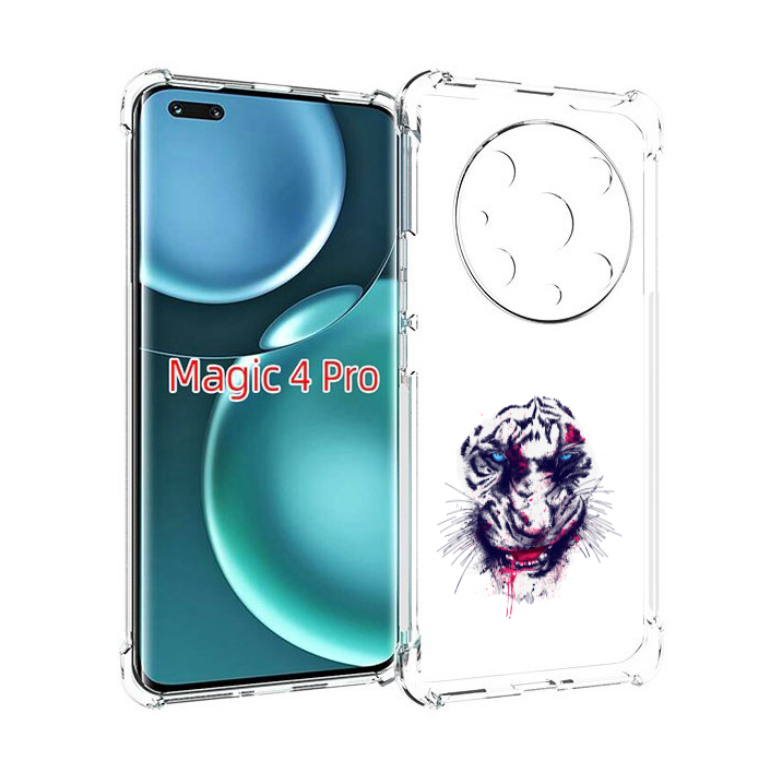 

Чехол MyPads безумный тигр для Honor Magic4 Pro, Прозрачный, Tocco
