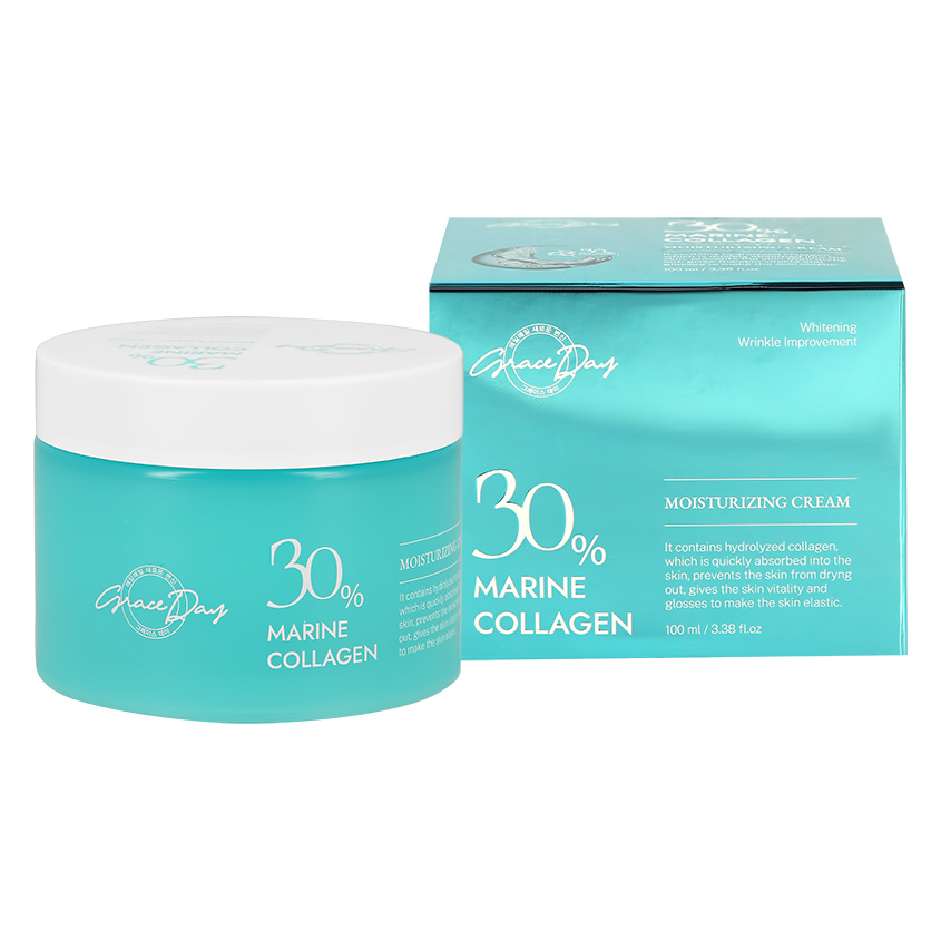 фото Крем grace day marine collagen увлажняющий с коллагеном, 100 мл