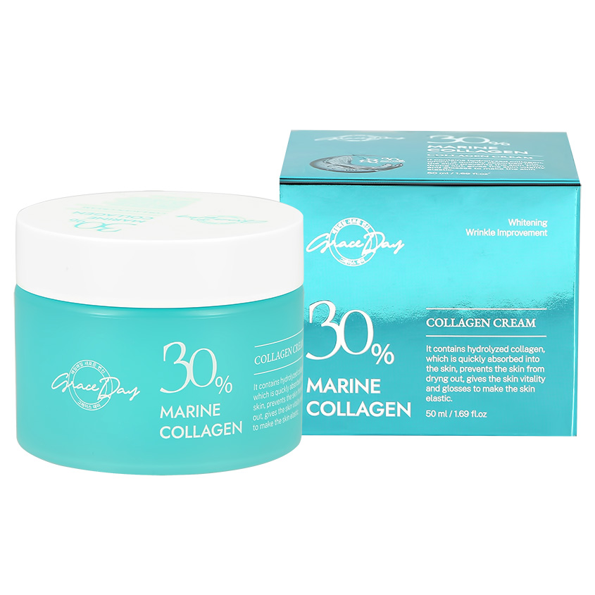 Крем для лица GRACE DAY 30% MARINE COLLAGEN с морским коллагеном укрепляющий, 50 мл