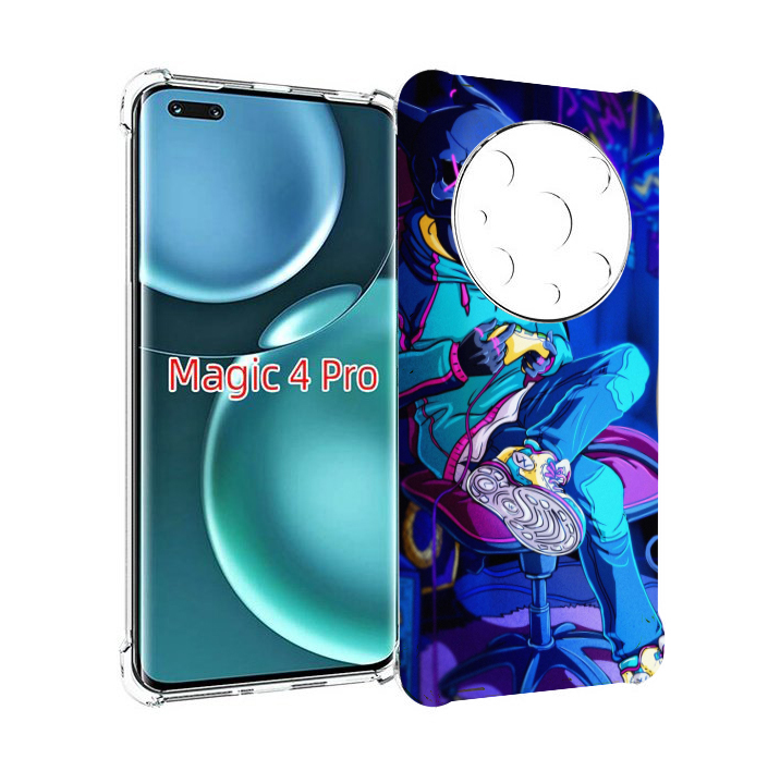 

Чехол MyPads киберпанк игрок для Honor Magic4 Pro, Прозрачный, Tocco
