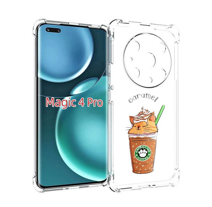 

Чехол MyPads карамельный напиток женский для Honor Magic4 Pro, Прозрачный, Tocco