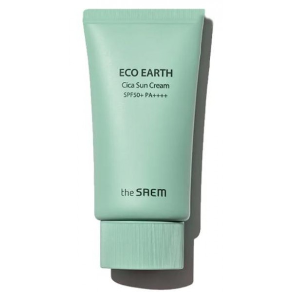 Солнцезащитный крем The Saem Eco Earth Cica Sun Cream SPF 50+ PA++++, 50 мл