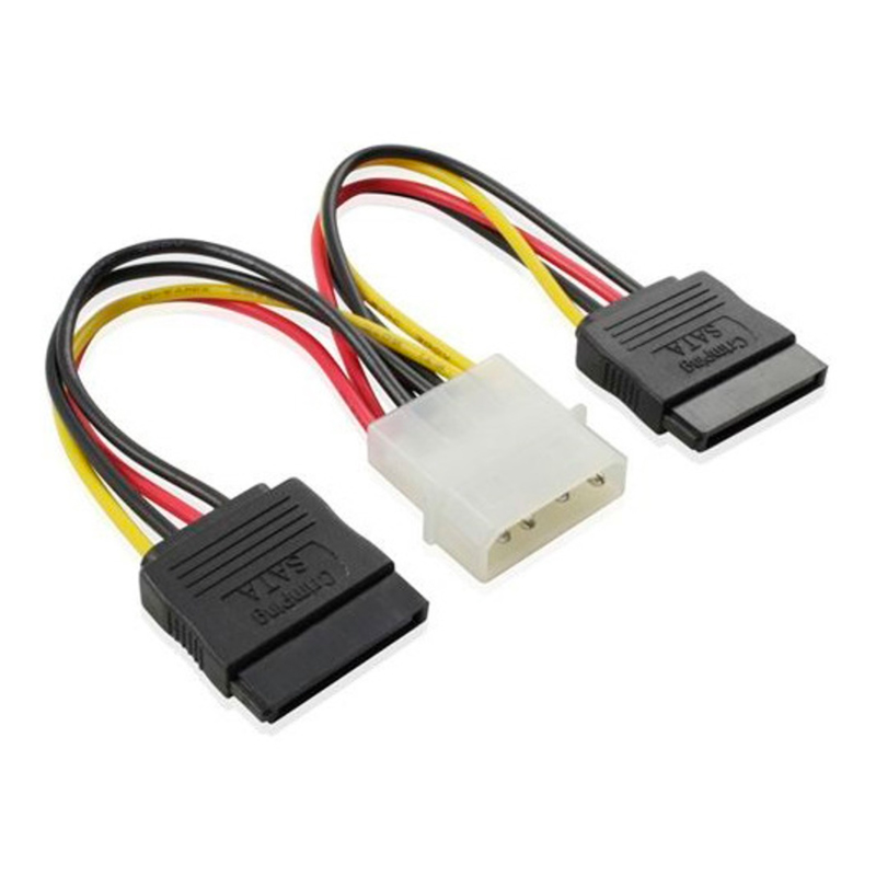 

Переходник Greenconnect Molex - 2xSATA вилка-розетка 0.15м (GC-ST205) разноцветный