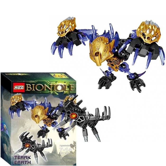 Конструктор Bionicle Терак тотемное животное земли 609-5 3d конструктор ksz 609 1 бионикл уксар тотемное животное джунглей 89 дет