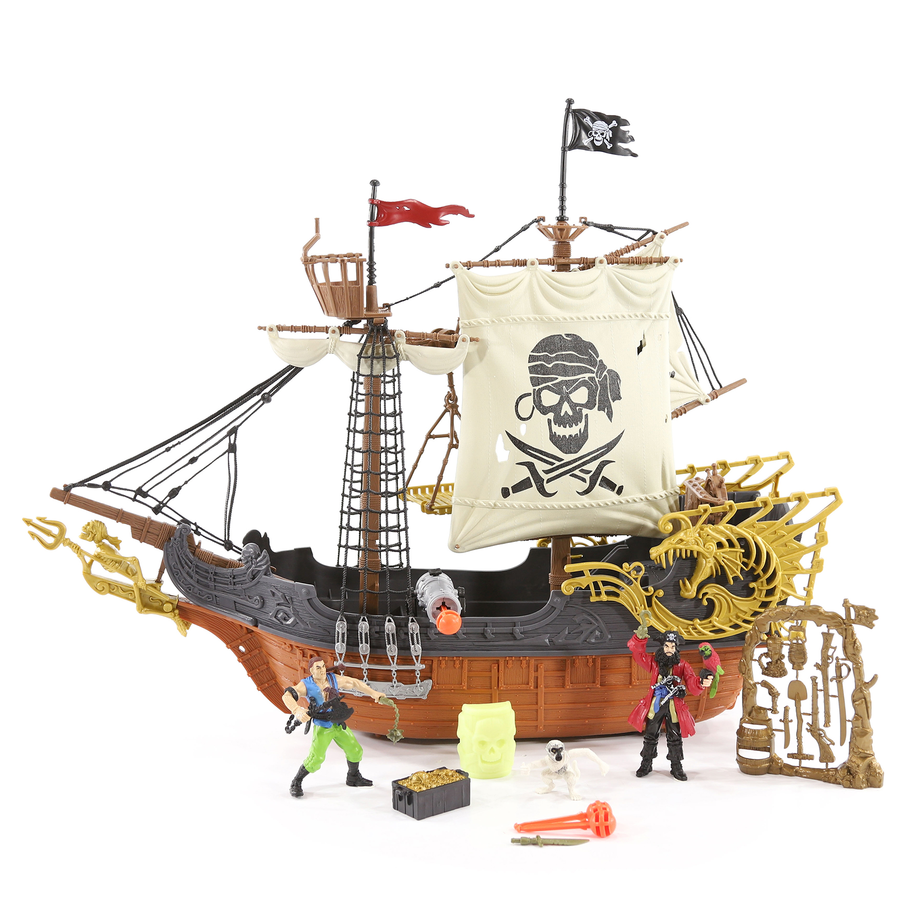 Игровой набор Chap Mei Пиратский корабль набор технолог castlecraft пиратский капкан крепость арт 00345 4