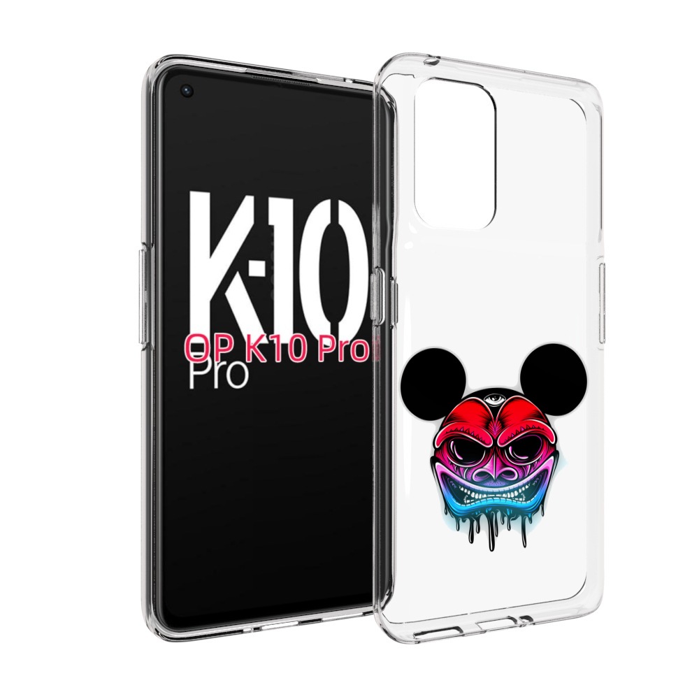 

Чехол MyPads микки в маске для OPPO K10 Pro, Прозрачный, Tocco