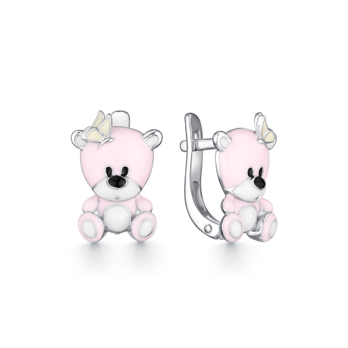

Серьги из серебра DEWI KIDS 901022095, эмаль, 901022095