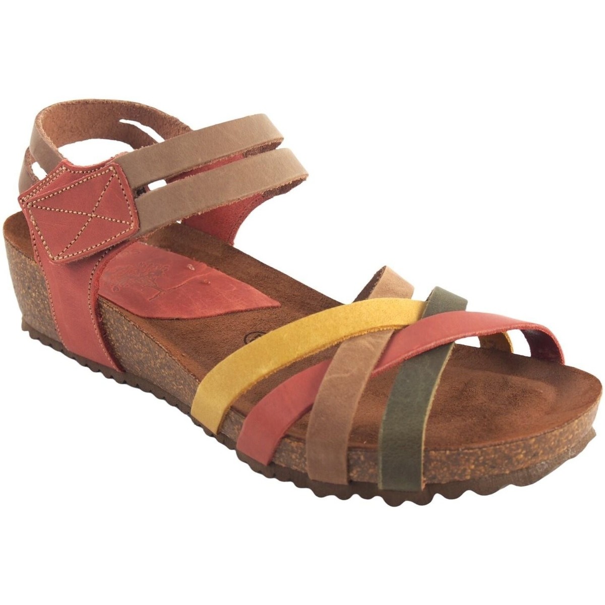 

Сандалии женские Interbios 19525721 разноцветные 38 EU, Разноцветный, 19525721