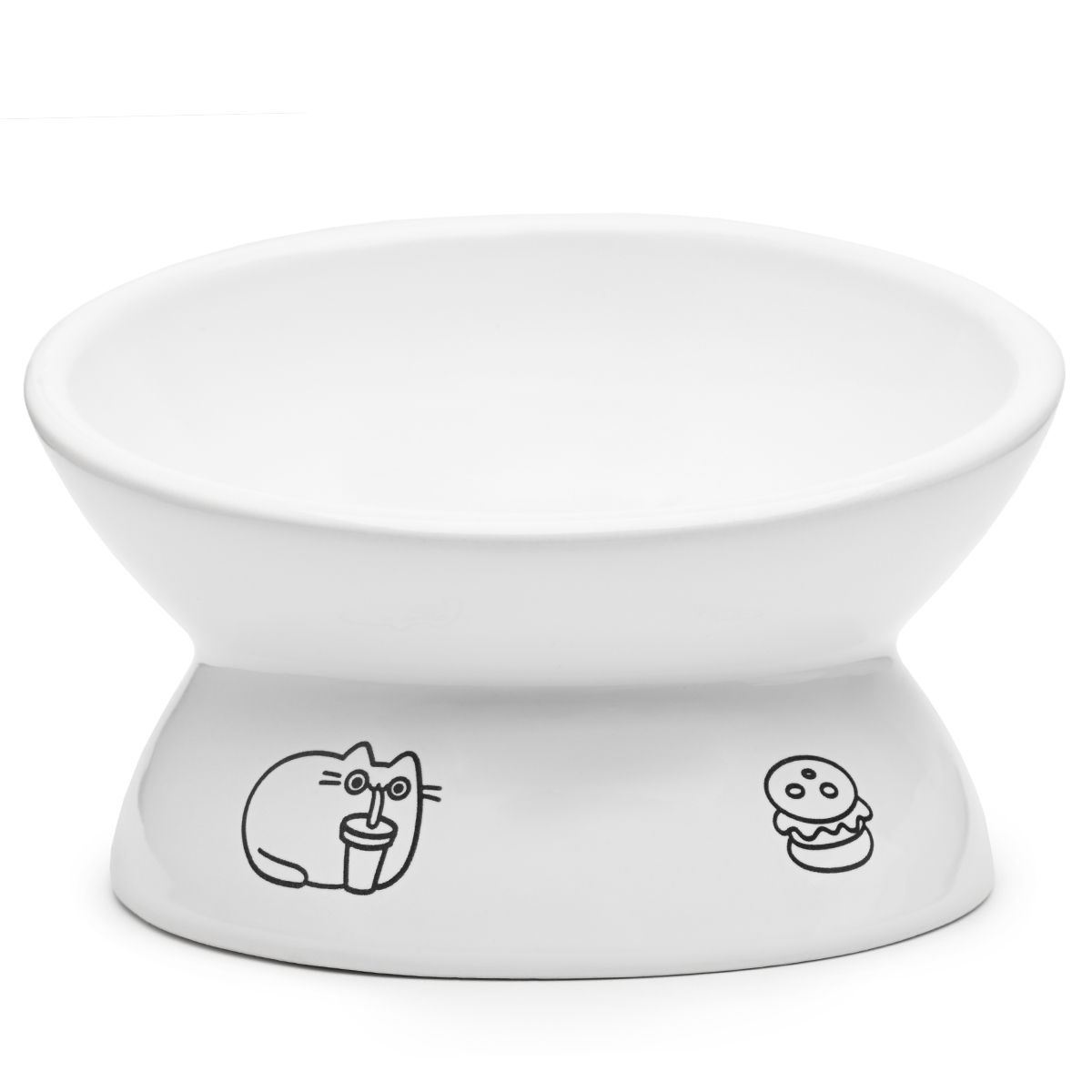 

Миска для домашних животных BelaHome PH10565white на подставке, Белый