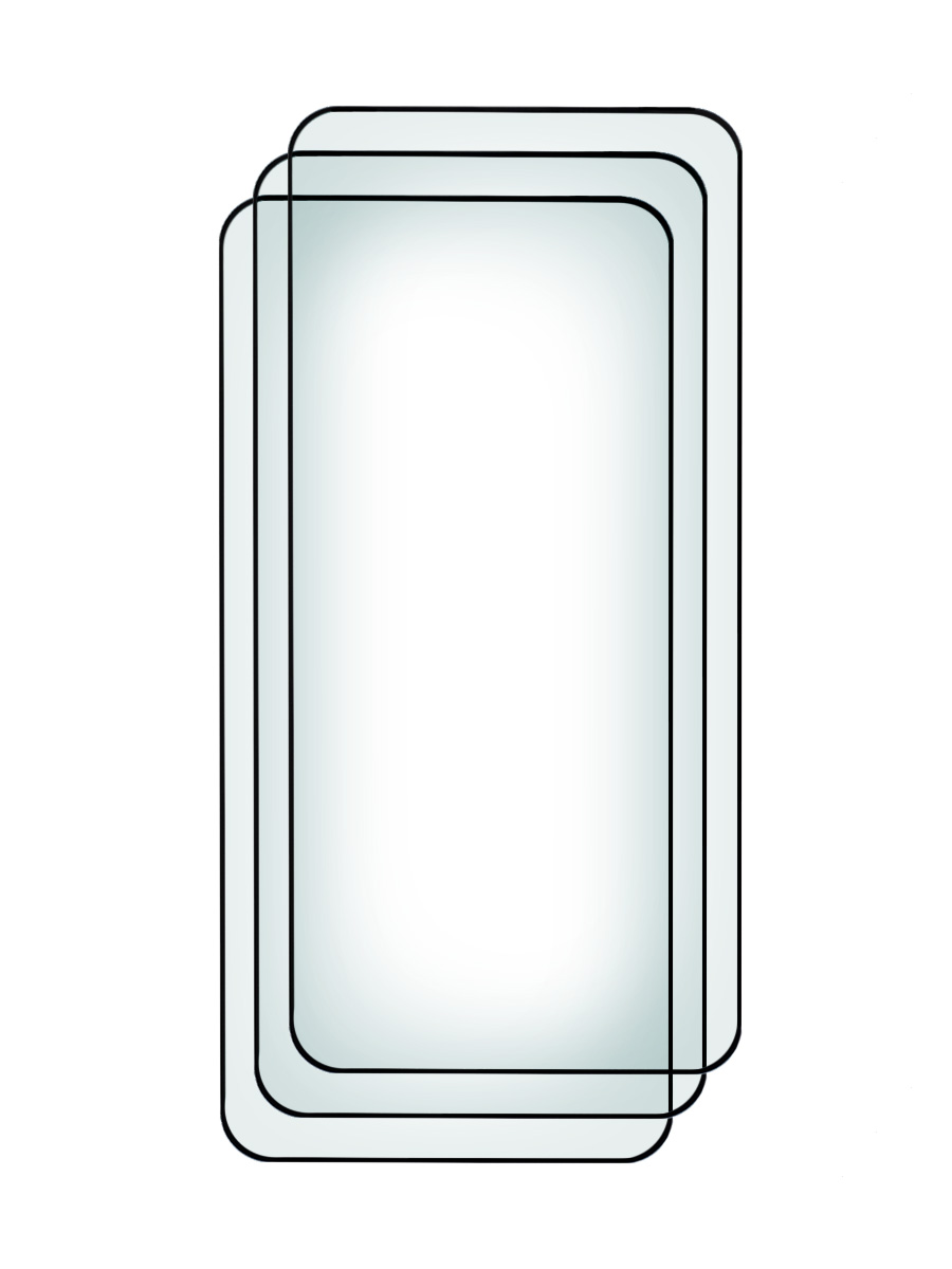 

Защитное стекло Комплект 3шт для Samsung S22, Samsung S23 (6.1") с рамкой, ZTG-3D-SAM-S22