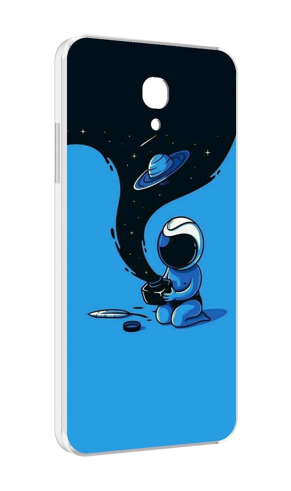Чехол MyPads космос из черной краски для Lenovo Vibe P2 5.5 (P2a42)