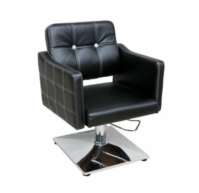 Парикмахерское кресло MIRCUT А01, квадратное основание, черный