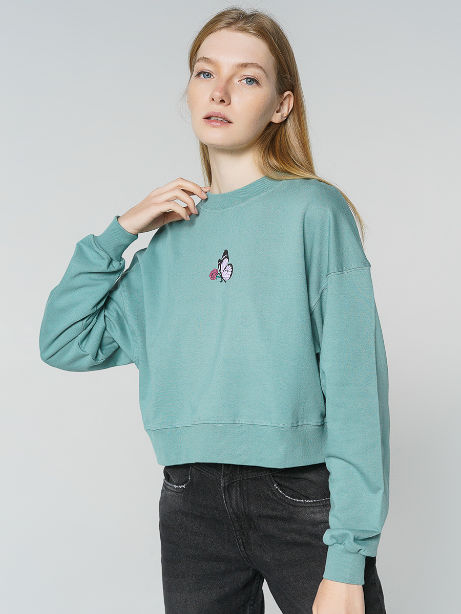 

Свитшот женский ТВОЕ 80168 зеленый XS, 80168