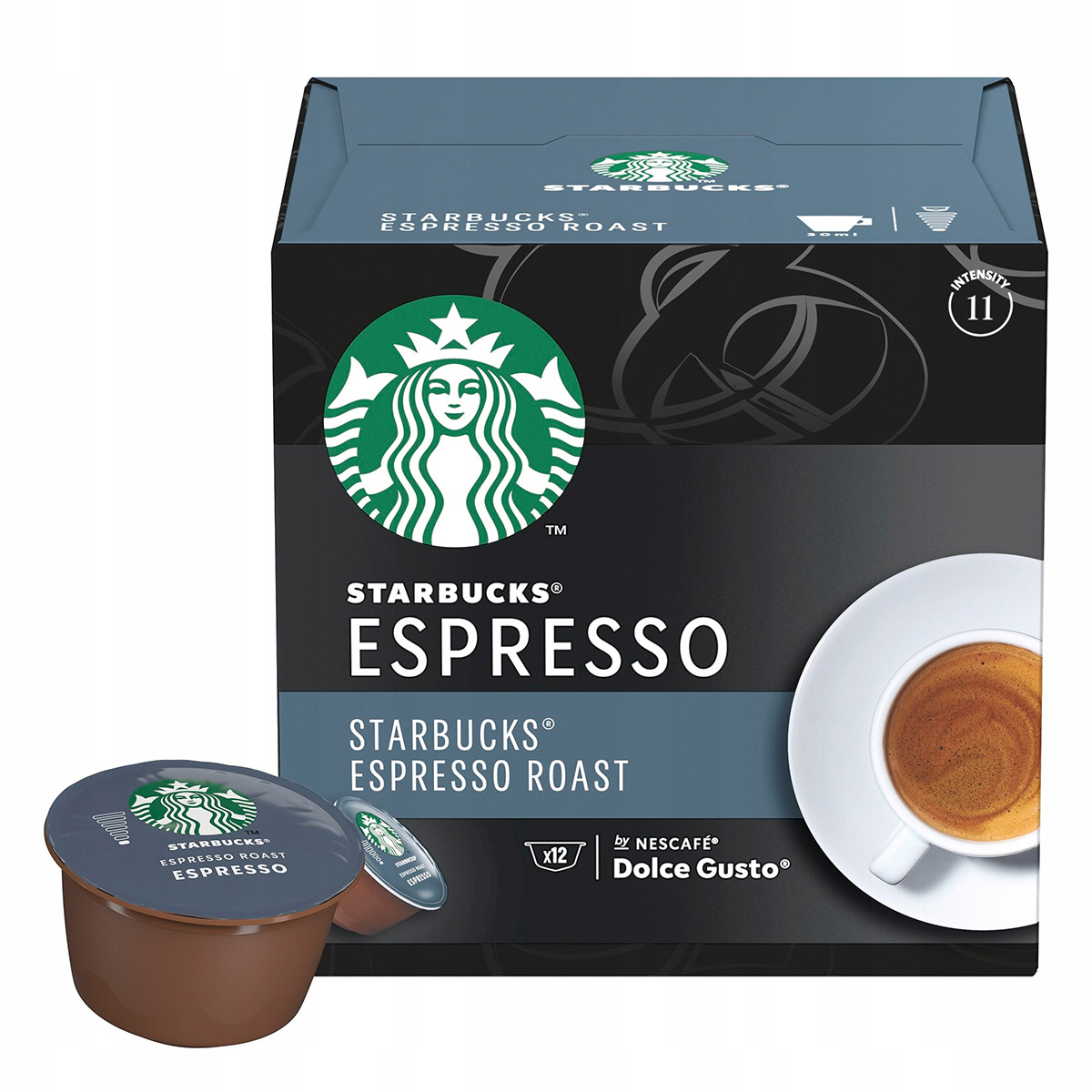 фото Кофе в капсулах starbucks dark espresso roast для nescafe dolce gusto, 12 капсул