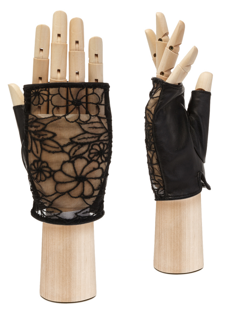 

Митенки женские Labbra LB-1002 черные, р. 7, Черный, LB-1002