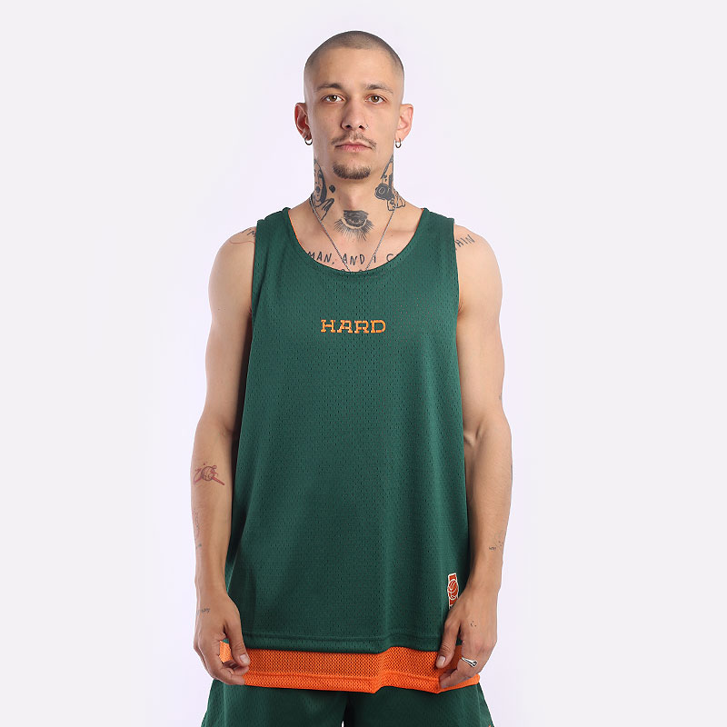 Майка мужская HARD Open Run зеленая M