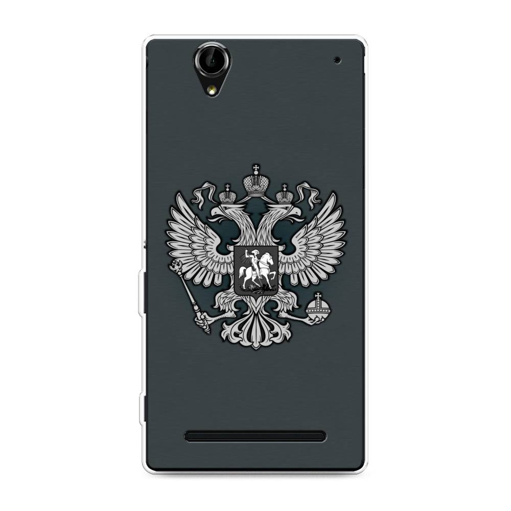 

Чехол Awog на Sony Xperia T2 Ultra "Герб России серый", Разноцветный, 50950-5