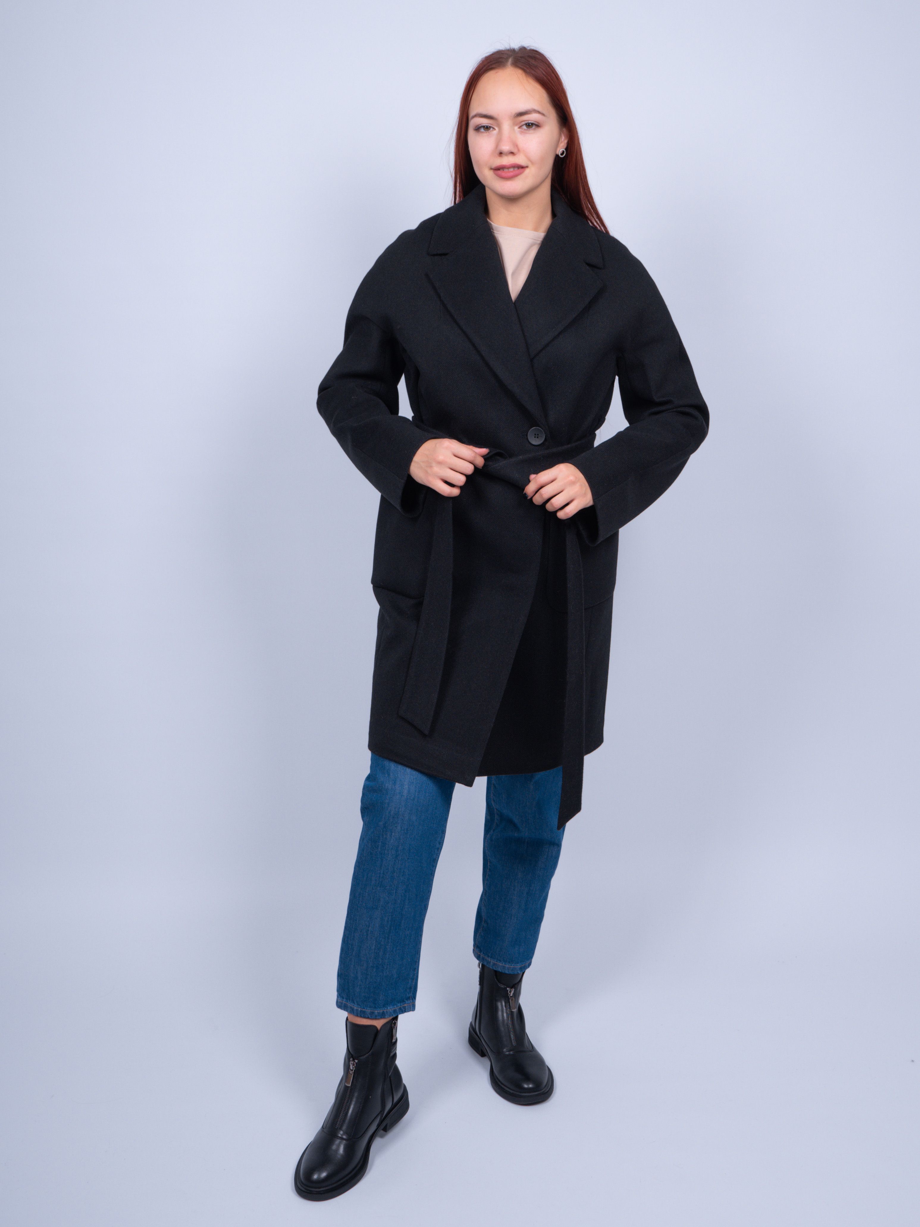 

Пальто женское 365 clothes KR-293N-Миллениум черное 44 RU, Черный, KR-293N-Миллениум