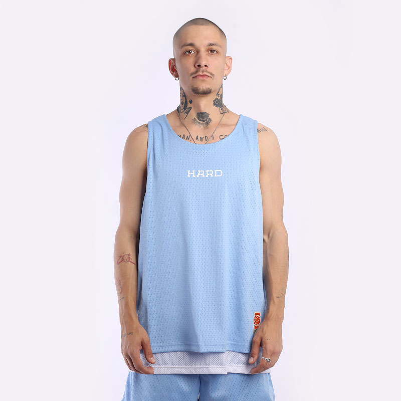 

Майка мужская HARD Open Run голубая 2XL, Голубой, Open Run