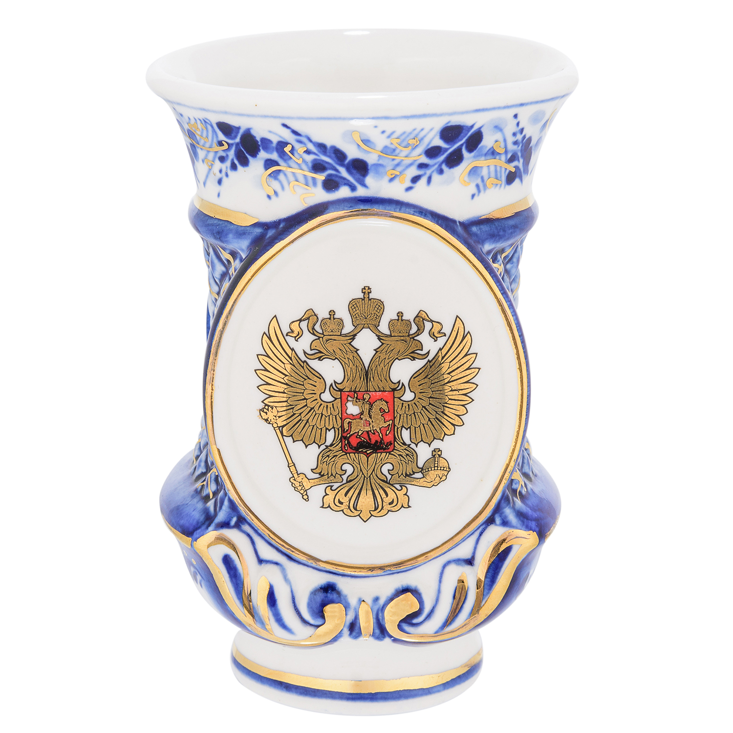 

Чарка фарфоровая "Орел". Гжель