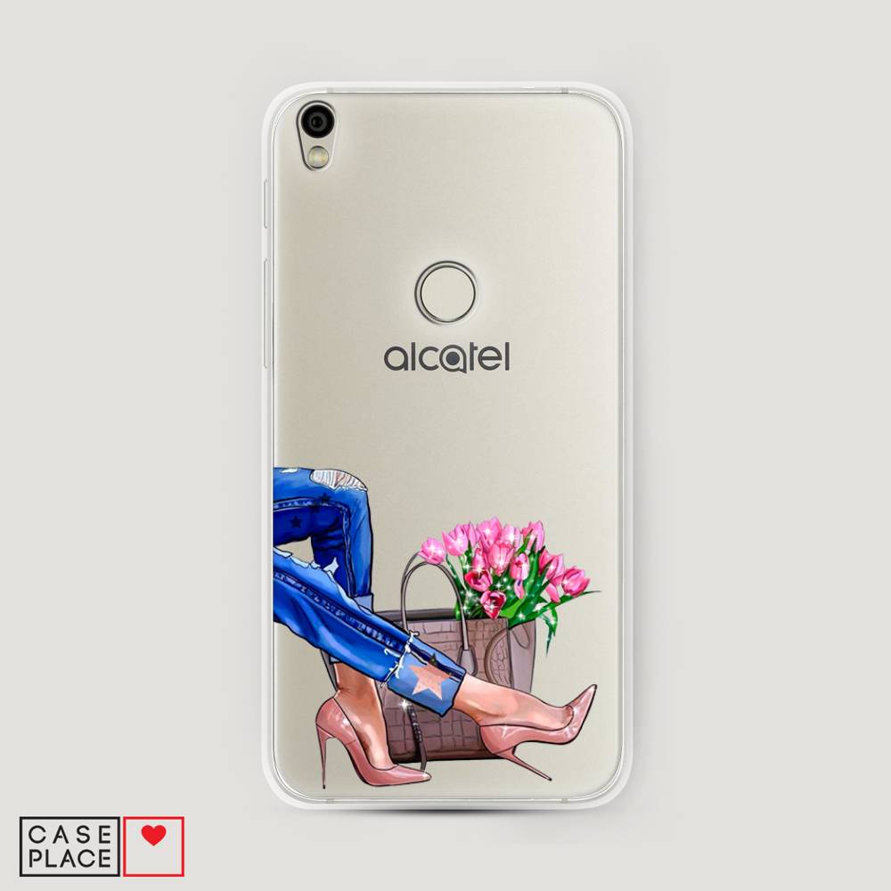 

Чехол Awog на Alcatel Shine Lite / Алкатель Шайн Лайт "Каблучки", 170350-7