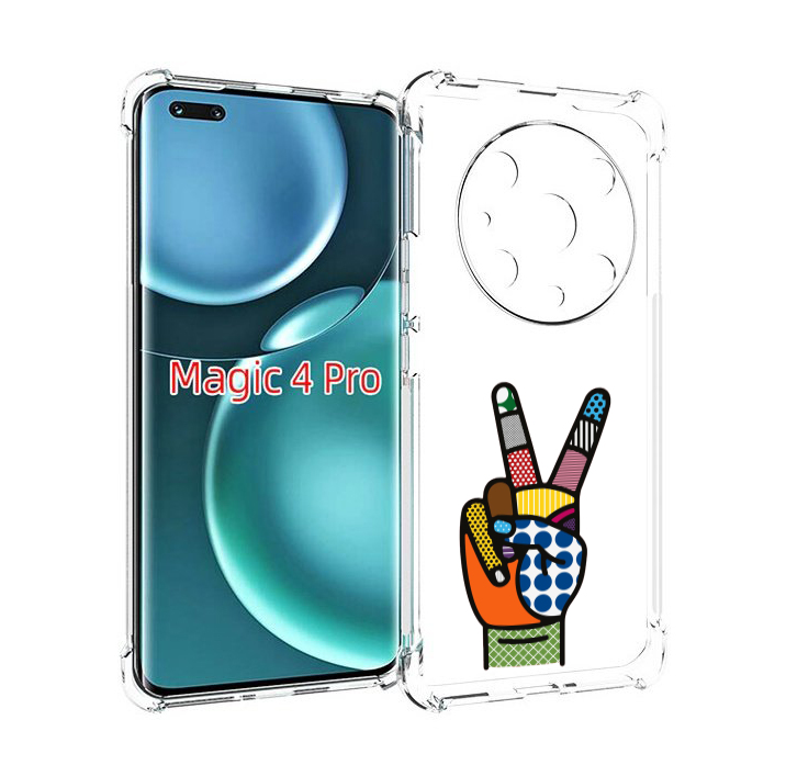 

Чехол MyPads йоу пальчики для Honor Magic4 Pro, Прозрачный, Tocco