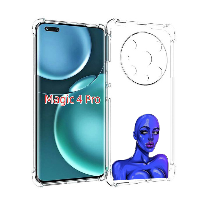 

Чехол MyPads инопланетянка для Honor Magic4 Pro, Прозрачный, Tocco