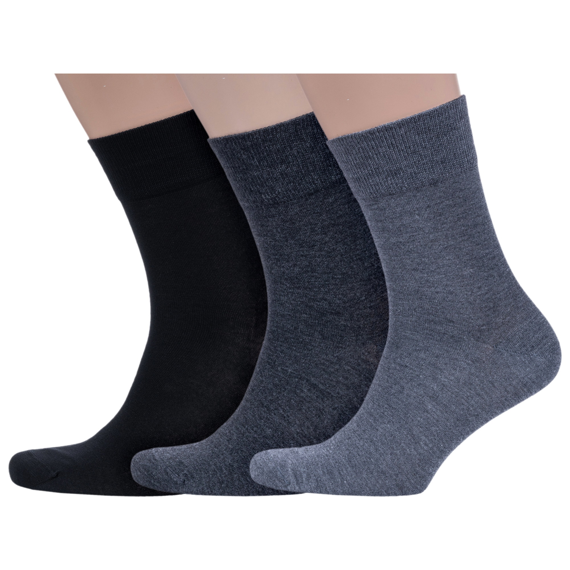 

Комплект носков мужских Grinston socks 3-15D1 разноцветных 27, Черный;серый, 3-15D1