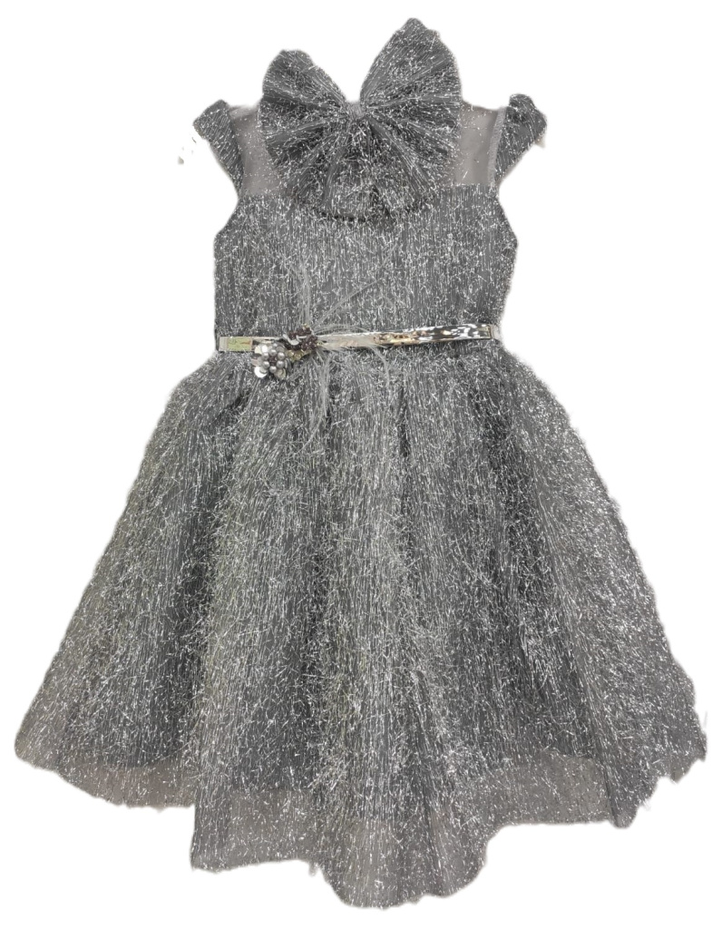 Платье детское Beggi Ceremony 75424, серый, 116