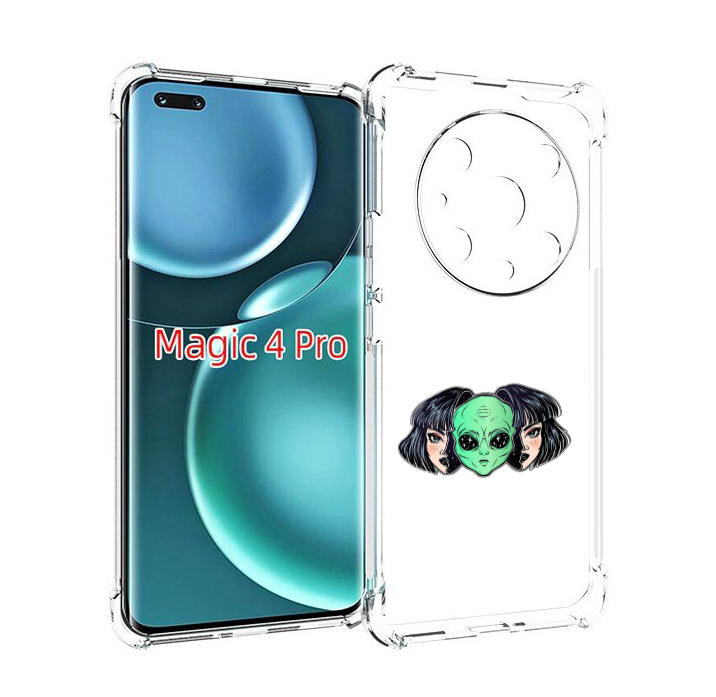 

Чехол MyPads инопланетянин в девочке женский для Honor Magic4 Pro, Прозрачный, Tocco