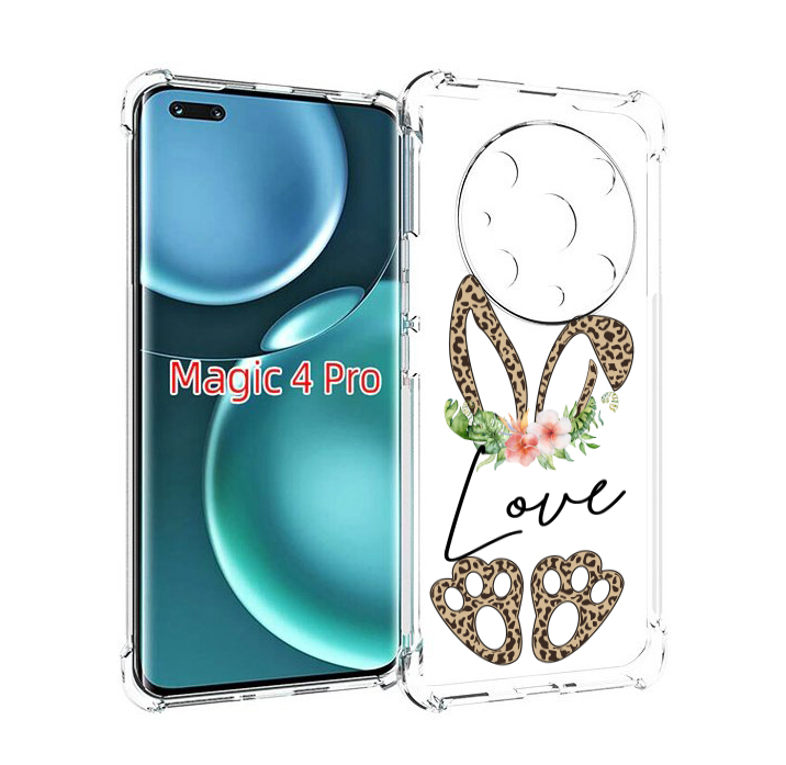 

Чехол MyPads золотые-лапки-и-ушки для Honor Magic4 Pro, Прозрачный, Tocco