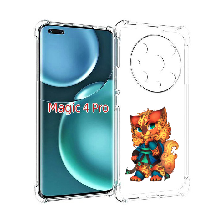 

Чехол MyPads золотой-кот для Honor Magic4 Pro, Прозрачный, Tocco