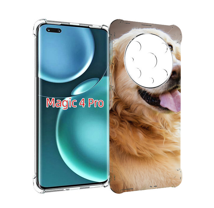 

Чехол MyPads золотистыи ретривер для Honor Magic4 Pro, Прозрачный, Tocco