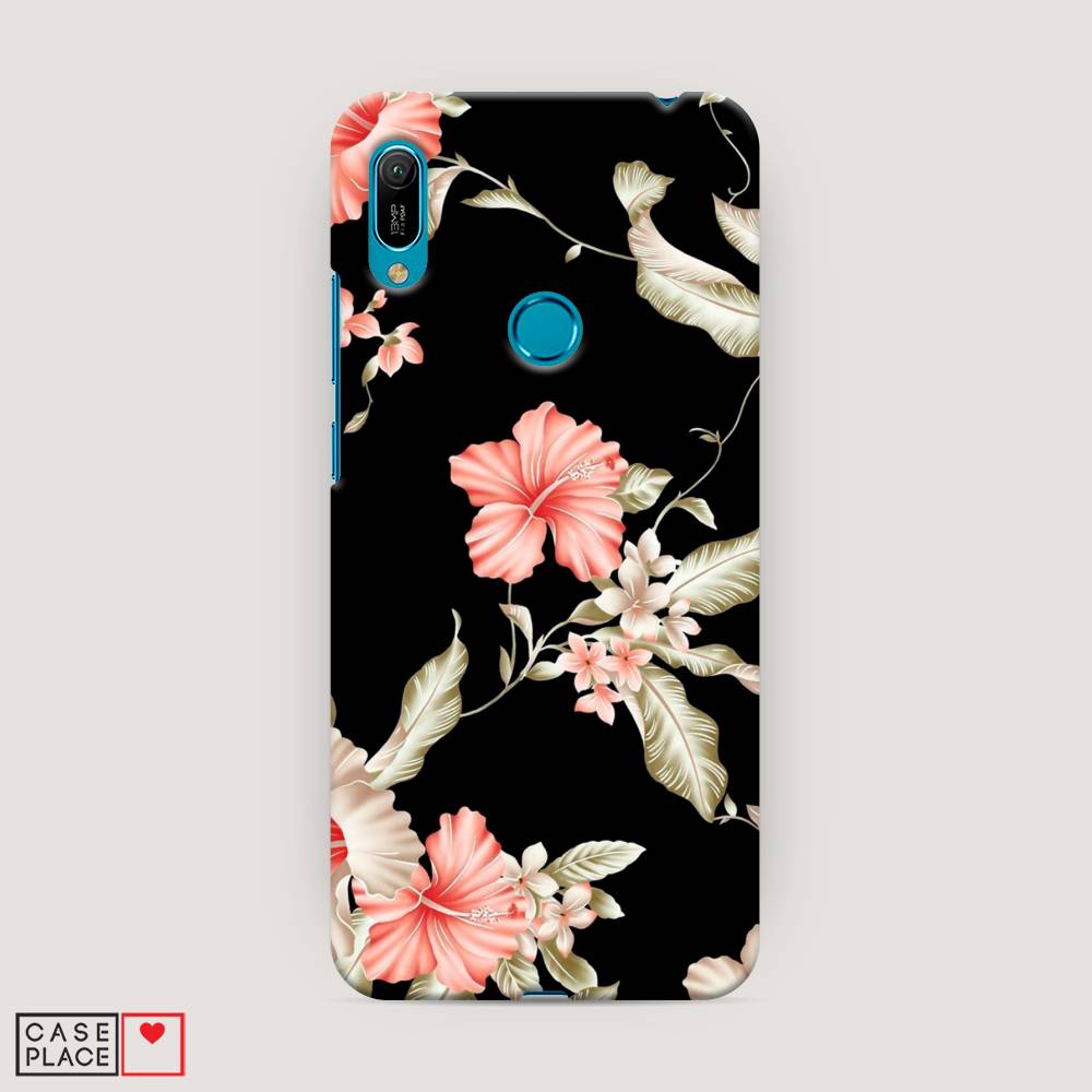 

Чехол Awog "Цветы для черном" для Huawei Y6 2019