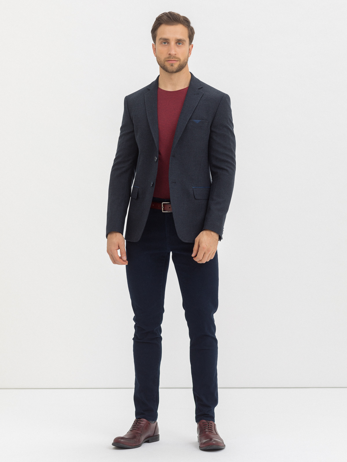

Пиджак мужской Marc De Cler Ps Relief-23751Grey-176 синий; серый 50 RU, Ps Relief-23751Grey-176