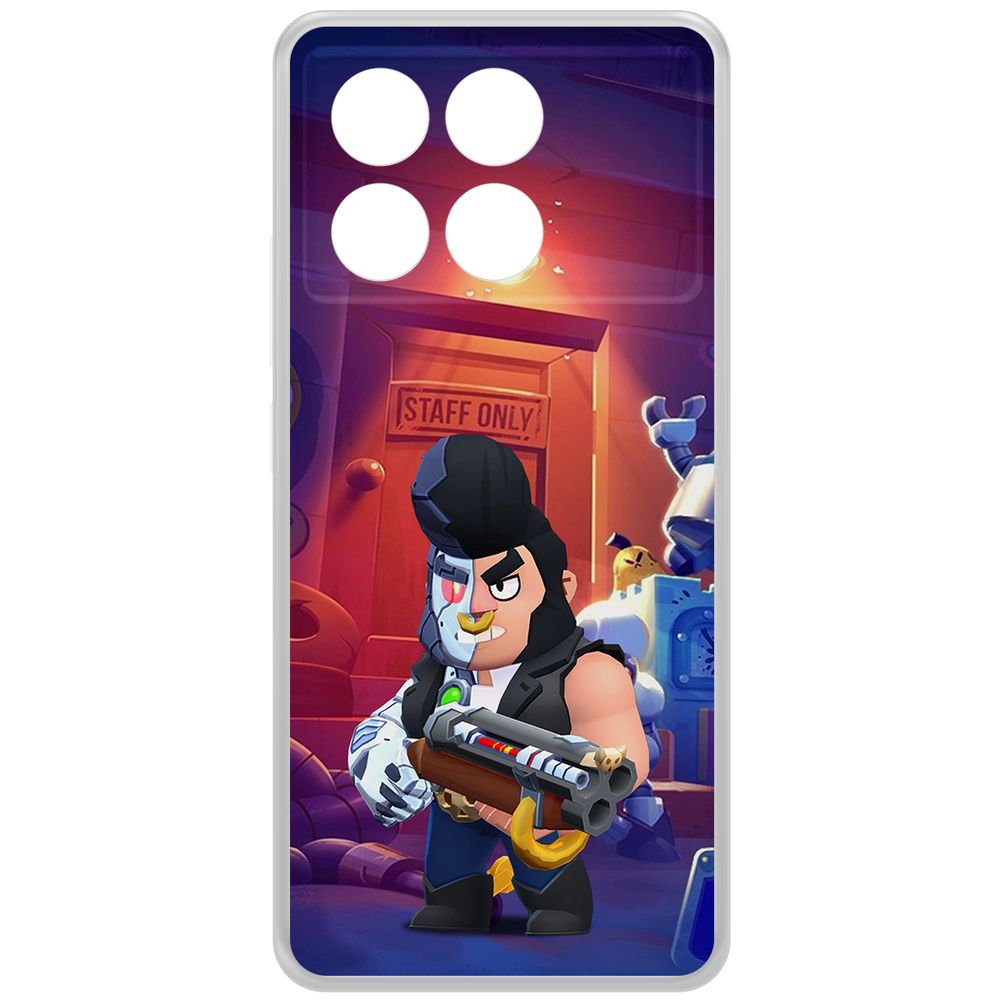 

Чехол-накладка Krutoff Clear Case Brawl Stars-Б-800 для Xiaomi Poco X6 Pro, Прозрачный