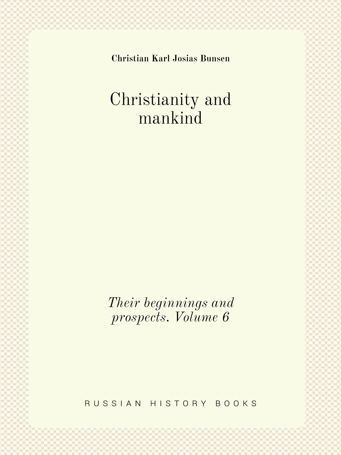 

Christianity and mankind