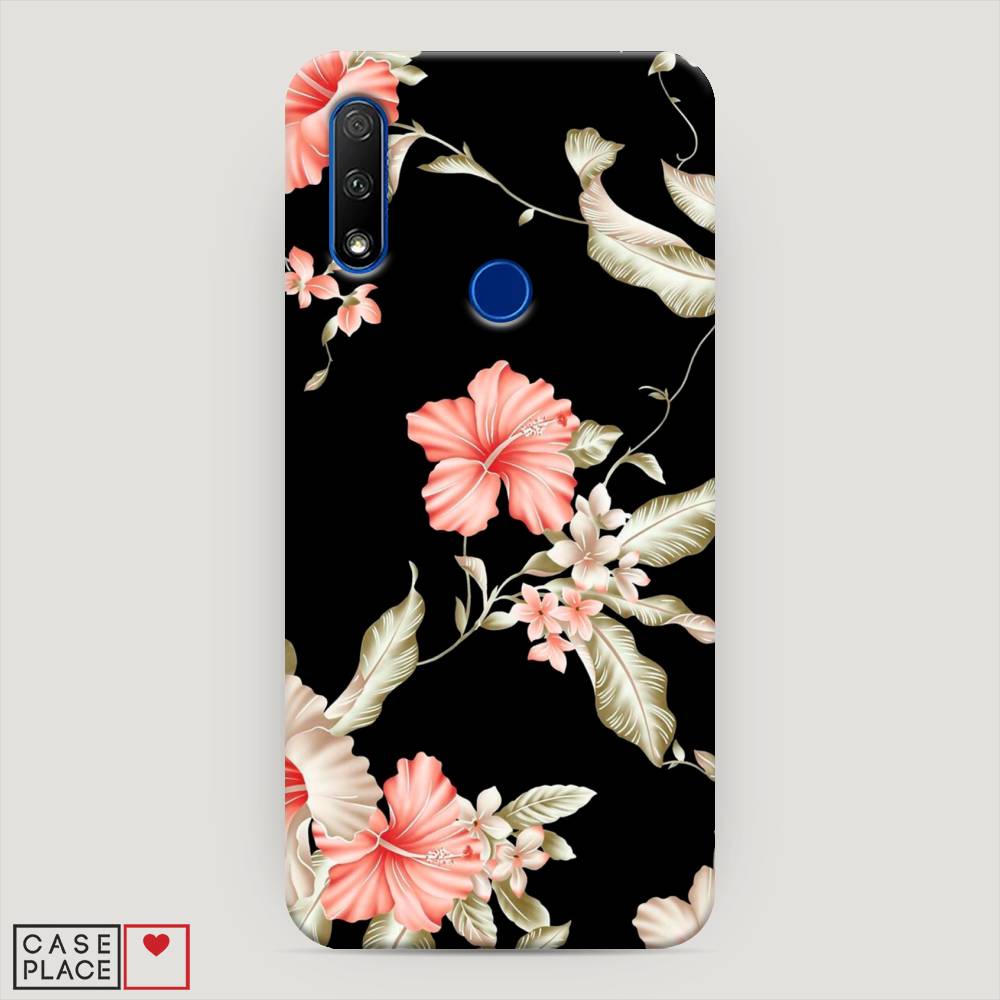 

Чехол Awog "Цветы для черном" для Honor 9X, 69920-6